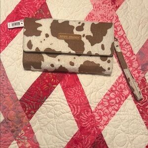 Simply Southern Brown and White Accessory Wristlet